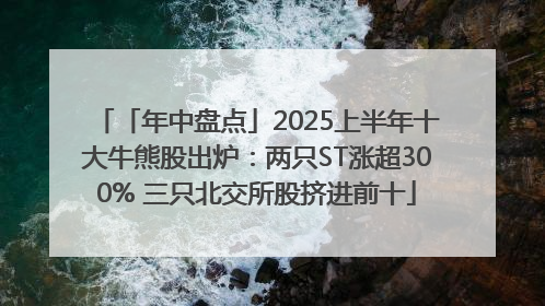 「年中盘点」2025上半年十大牛熊股出炉：两只ST涨超300% 三只北交所股挤进前十