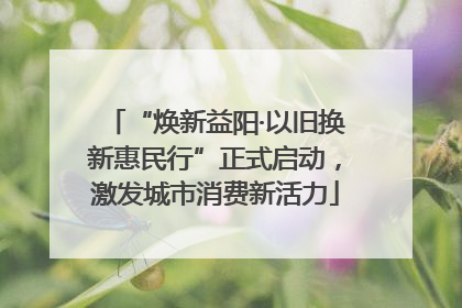 “焕新益阳·以旧换新惠民行”正式启动，激发城市消费新活力