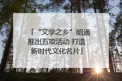 “文学之乡”昭通推出五项活动 打造新时代文化名片