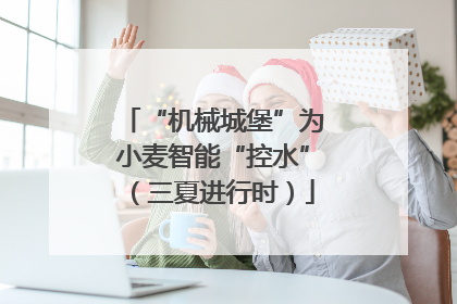 “机械城堡”为小麦智能“控水”（三夏进行时）