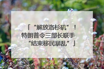 “解放洛杉矶”！特朗普令三部长联手“结束移民暴乱”
