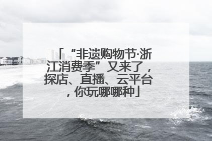 “非遗购物节·浙江消费季”又来了，探店、直播、云平台，你玩哪哪种