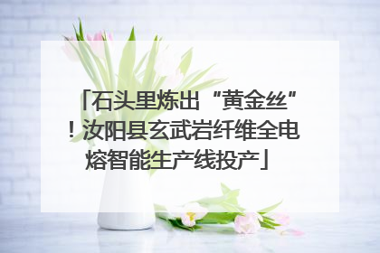 石头里炼出“黄金丝”！汝阳县玄武岩纤维全电熔智能生产线投产