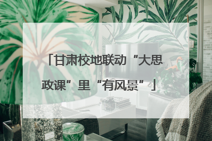 甘肃校地联动“大思政课”里“有风景”