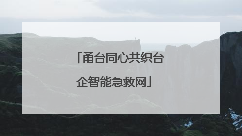 甬台同心共织台企智能急救网