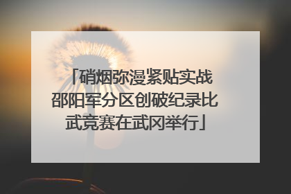 硝烟弥漫紧贴实战 邵阳军分区创破纪录比武竞赛在武冈举行