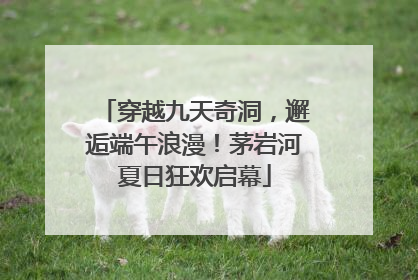 穿越九天奇洞，邂逅端午浪漫！茅岩河夏日狂欢启幕