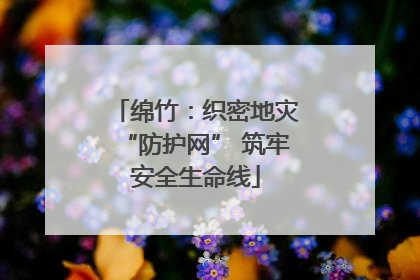 绵竹：织密地灾“防护网” 筑牢安全生命线