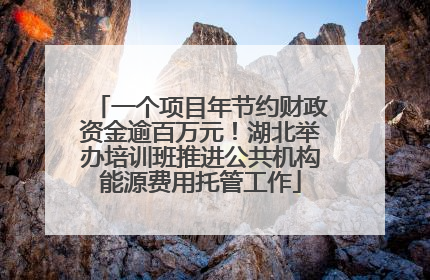 一个项目年节约财政资金逾百万元！湖北举办培训班推进公共机构能源费用托管工作