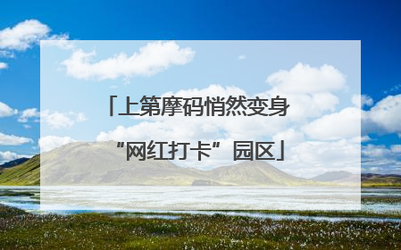 上第摩码悄然变身“网红打卡”园区