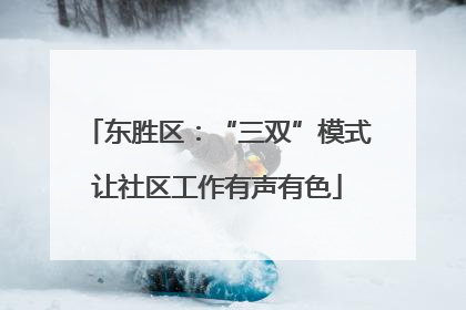 东胜区：“三双”模式让社区工作有声有色