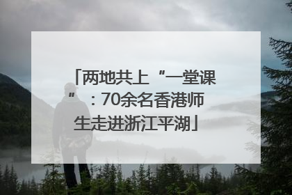两地共上“一堂课”：70余名香港师生走进浙江平湖