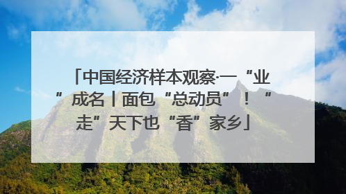 中国经济样本观察·一“业”成名丨面包“总动员”！“走”天下也“香”家乡