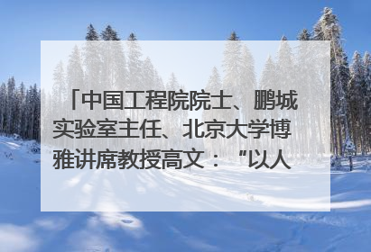 中国工程院院士、鹏城实验室主任、北京大学博雅讲席教授高文：“以人为本 智能向善” 推动文化与科技相生相促｜聚焦2025文化强国建设高峰论坛