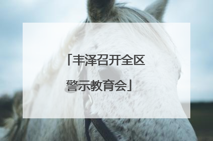丰泽召开全区警示教育会