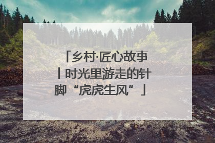 乡村·匠心故事丨时光里游走的针脚“虎虎生风”