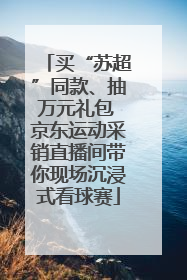 买“苏超”同款、抽万元礼包 京东运动采销直播间带你现场沉浸式看球赛