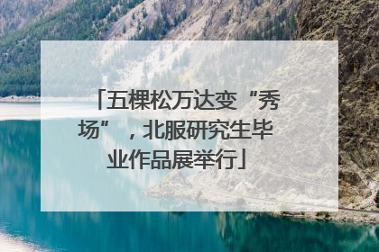 五棵松万达变“秀场”，北服研究生毕业作品展举行