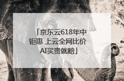 京东云618年中钜惠 上云全网比价 AI买贵就赔