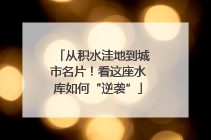 从积水洼地到城市名片！看这座水库如何“逆袭”