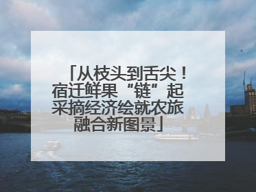 从枝头到舌尖！宿迁鲜果“链”起采摘经济绘就农旅融合新图景