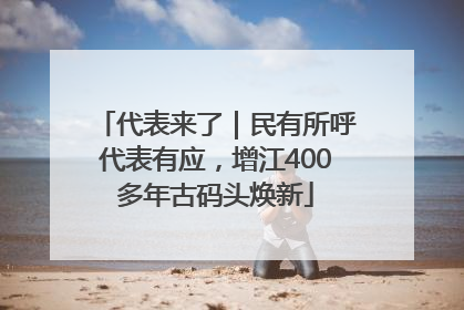 代表来了｜民有所呼代表有应，增江400多年古码头焕新