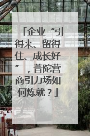 企业“引得来、留得住、成长好”，普陀营商引力场如何炼就？