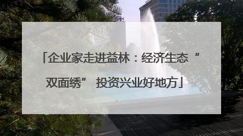 企业家走进益林：经济生态“双面绣” 投资兴业好地方