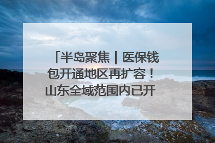 半岛聚焦｜医保钱包开通地区再扩容！山东全域范围内已开通，有何用处？如何操作？速戳→