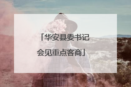 华安县委书记会见重点客商