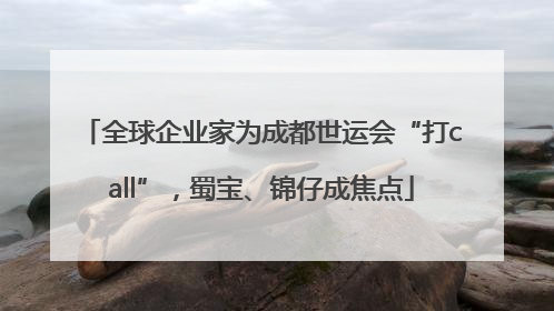 全球企业家为成都世运会“打call”，蜀宝、锦仔成焦点