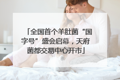 全国首个羊肚菌“国字号”盛会启幕，天府菌都交易中心开市