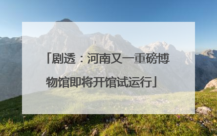 剧透：河南又一重磅博物馆即将开馆试运行