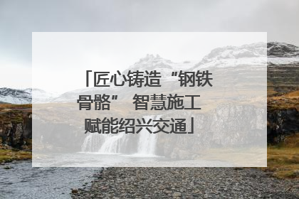 匠心铸造“钢铁骨骼” 智慧施工赋能绍兴交通