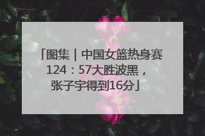图集｜中国女篮热身赛124：57大胜波黑，张子宇得到16分