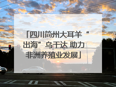 四川简州大耳羊“出海”乌干达 助力非洲养殖业发展