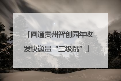 圆通贵州智创园年收发快递量“三级跳”