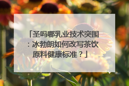 圣吗哪乳业技术突围：冰勃朗如何改写茶饮原料健康标准？