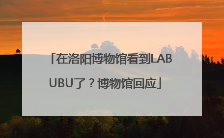 在洛阳博物馆看到LABUBU了？博物馆回应