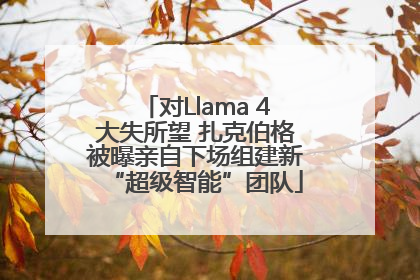对Llama 4大失所望 扎克伯格被曝亲自下场组建新“超级智能”团队