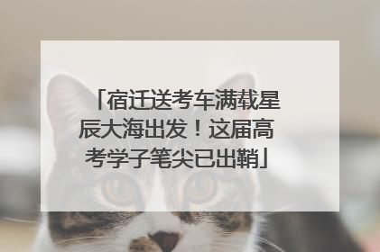 宿迁送考车满载星辰大海出发！这届高考学子笔尖已出鞘