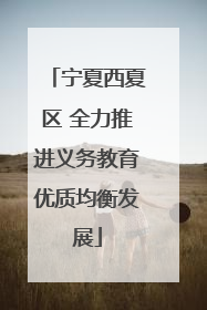 宁夏西夏区 全力推进义务教育优质均衡发展