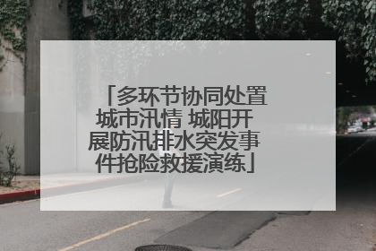 多环节协同处置城市汛情 城阳开展防汛排水突发事件抢险救援演练