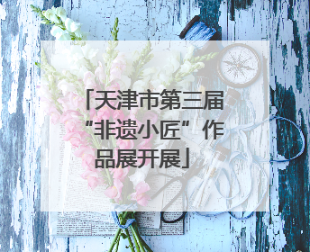 天津市第三届“非遗小匠”作品展开展