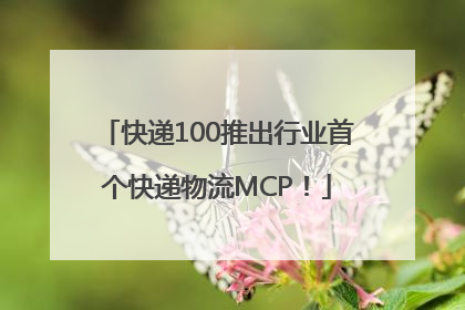 快递100推出行业首个快递物流MCP！