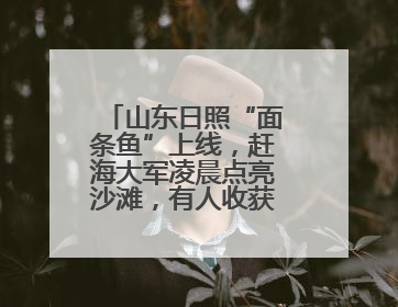 山东日照“面条鱼”上线，赶海大军凌晨点亮沙滩，有人收获满满一桶鱼