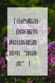 山西临汾：创新服务跑出新能源接电“加速度”