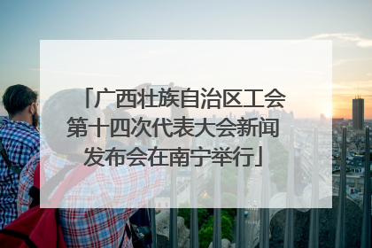 广西壮族自治区工会第十四次代表大会新闻发布会在南宁举行