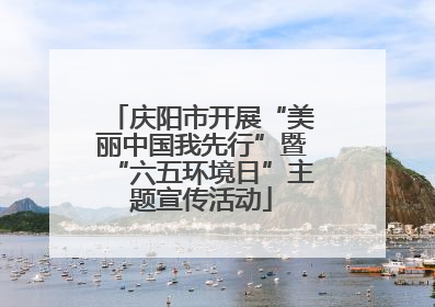 庆阳市开展“美丽中国我先行”暨“六五环境日”主题宣传活动