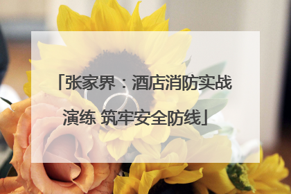张家界：酒店消防实战演练 筑牢安全防线